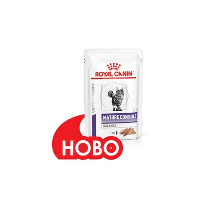 Royal Canin Mature Consult Balance Pouch - Пълноценна мокра храна за котки в зряла възраст над 7 години с предразположеност към наддаване на тегло - 12x85 гр