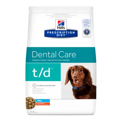 Hill's PD t/d Dental Care Mini -  суха лечебна храна за кучета