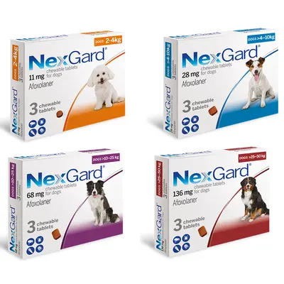 NexGard M - 4-10 кг. - КУТИЯ (3 бр. таб)