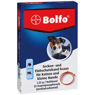 Bolfo каишка с лекарство за външно обезпаразитяване на малки кучета и котки