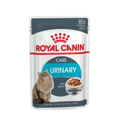 Royal Canin Urinary Care - Пълноценна мокра храна за котки за поддържане на здравето на пикочните пътища, хапки в сос - пауч 12х85г