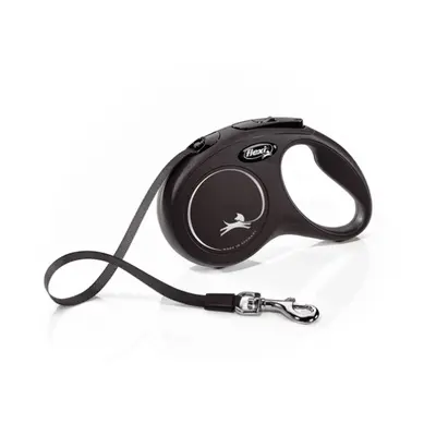 Flexi Classic M автоматичен повод за кучета - лента 5 м, червен