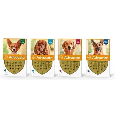 Advocate Dog за кучета от 25 до 40 кг. - КУТИЯ (3 бр.)
