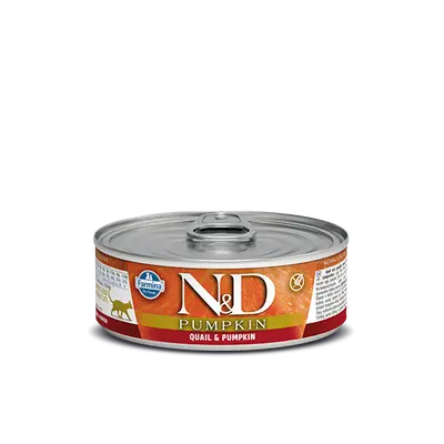 N&D Cat Pumpkin - консерва с пъдпъдъче месо и тиква -  70 гр.