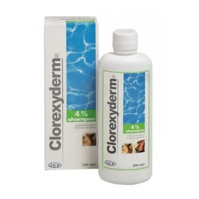CLOREXYDERM SHAMPOO 4% - Шампоан за кучета и котки с хлорхексидин диглюконат 250 мл.