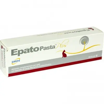 EPATO Pasta plus - диетична храна за котки С екстракт от магарешки бодил и лецитин - кутия с 2 шприца х 15 мл