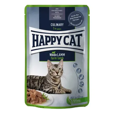 Happy Cat Culinary Pasture-raised Lamb - пауч с агнешко месо в сос за кастрирани котки