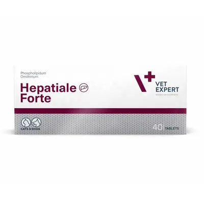 Vetexpert - Hepatiale Forte Advanced - подпомага чернодробната функция при чернодробна недостатъчност и отравяния 40 таблетки