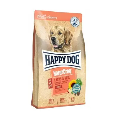 Happy Dog NaturCroq Salmon & Rice - суха храна за активни кучета - 11 кг