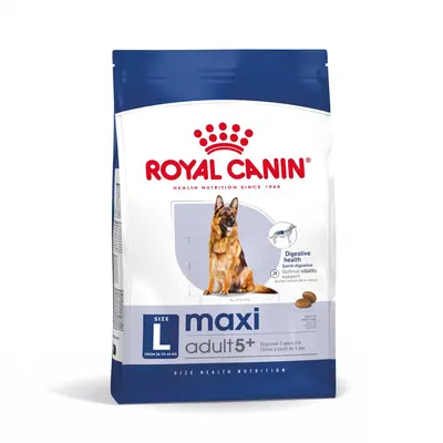 Royal Canin Maxi Adult  5+ - Пълноценна храна за кучета в напреднала възраст от едри породи (от 26 до 44кг) – над 5 години - 15 кг