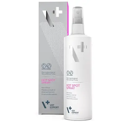 Vetexpert - Dermatological NanoSilver Line - Chlorhexidine - Hot Spot - за локална употреба при кучета и котки с кожни лезии 100 мл.