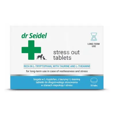 Dr.Seidel STRESS OUT - СТРЕС АУТ - успокояващи таблетки за кучета и котки 10 ТАБЛ
