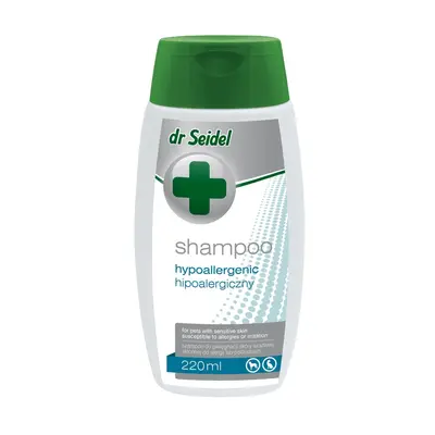 Dr. Seidel hypoallergenic shampoo - хипоалергенен шампоан, предназначен за кучета и котки с много чувствителна кожа, склонна към чести алергични прояви 220 мл.