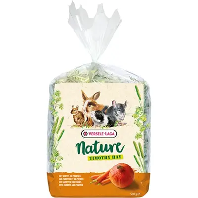 Versele-Laga Timothy Hay Carrot&Pumpkin – сено ливадна тимотейка, морков и тиква - 0,500кг