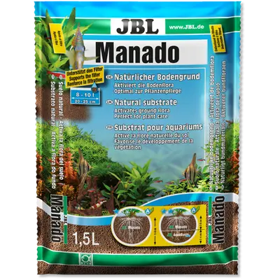 JBL Manado - натурален субстрат за филтрация на водата и подхранване растежа на растенията в аквариума
