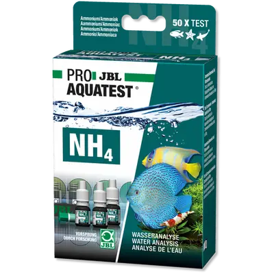 JBL PROAQUATEST NH4 - Бърз тест за измерване на амоний/амоняк (NH4)  в сладководни и соленоводни аквариуми и езера