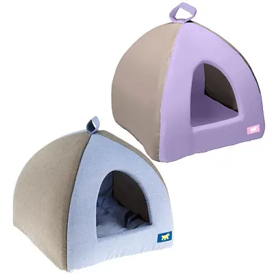 Закрито легло за дребни кучета и котки Ferplast Tipi Medium - Синьо