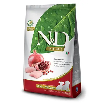 N&D PRIME Dog Grain free Chicken & Pomegranate Mini & Medium Puppy - 7 кг