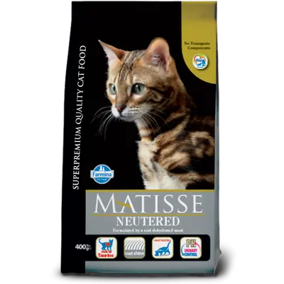МАТISSE NEUTERED 31/11 - 10 кг -  Пълноценна и балансирана храна за кастрирани котки над 1 година с ниско съдържание на  магнезий - 0,08% за  профилактика на уринарния тракт