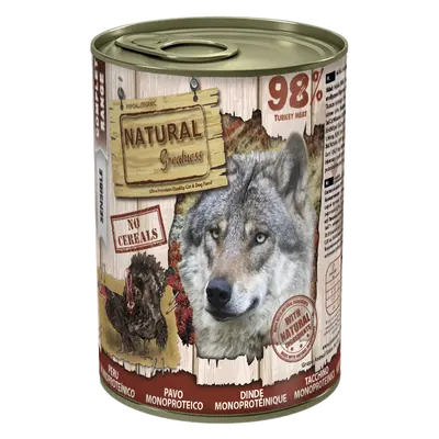 NATURAL GREATNESS Turkey Monoproteinic recipe 400 g - Консерва за куче с пуешко