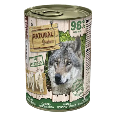 NATURAL GREATNESS Lamb Monoproteinic recipe 400 g - Консерва за куче с агнешко