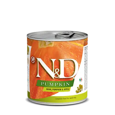 N&D DOG BOAR &PUMPKIN& APPLE 285 гр – за кучета над 1 година, с глиган, тиква и ябълка