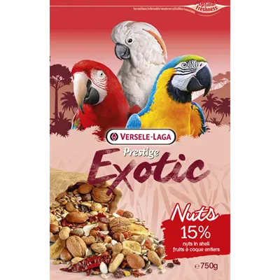 Versele-Laga Exotic Nut Mix - Пълноценна храна за големи папагали с ядки , 750 г