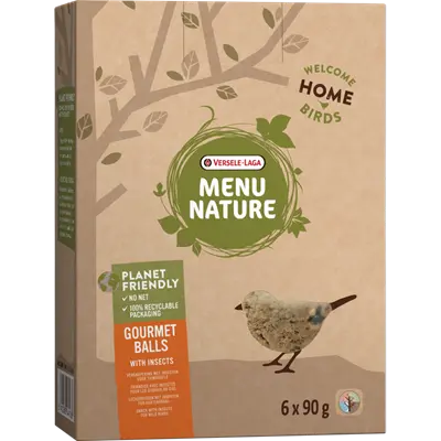Versele-Laga Menu Nature Gourmet Balls with Insects - Високоенергийна храна под формата на топки с насекоми 6 х 90 гр