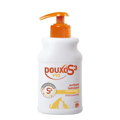 DOUXO S3 PYO шампоан 200ml - за възпалена кожа (с хлорхексидин)