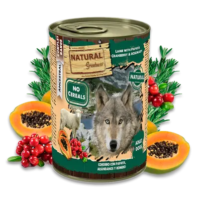 NATURAL GREATNESS Lamb with Papaya, Cranberry and Rosemary 400g - Агнешко с папая, боровинки и розмарин