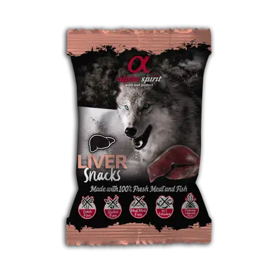 Alpha Spirit Snacks dog Liver 50 g - Лакомство за куче с черен дроб