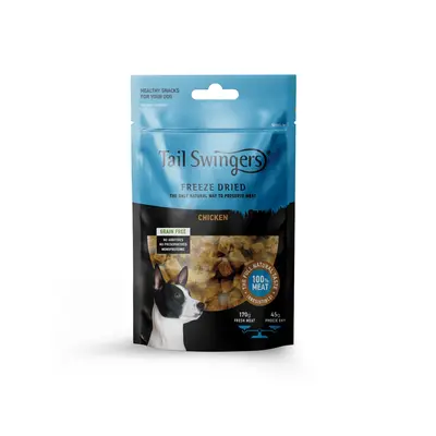 Pet Interest Tail Swingers Chicken 45 g - Висококачествени лакомства, приготвени от 100% прясно сурово месо.