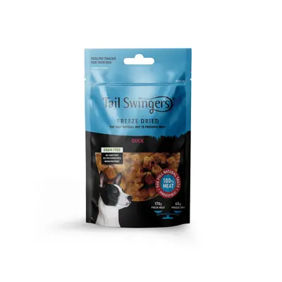 Pet Interest Tail Swingers Duck 45 g - Висококачествени лакомства, приготвени от 100% прясно сурово месо.