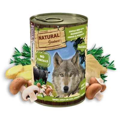 NATURAL GREATNESS Angus Beef with mushrooms, ginger and rosemary 400g -  Телешко месо Ангъс с джинджифил, розмарин и гъби