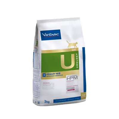 Virbac Cat Urology Urinary WIB W3 - Диетична храна за котки с идиопатичен цистит и превенция и контрол на струвитни и оксалатни камъни - 1.5 кг