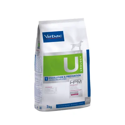 Virbac Dog Urology Dissolution & Preventation U - Диетична храна за кучета за разтваряне на струвитни и превенция на оксалатни камъни