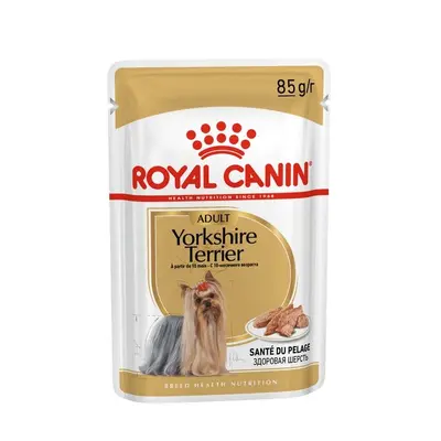 Royal Canin YORKSHIRE ADULT POUCH 12x85g - Пълноценна храна за кучета порода Йоркширски териер в зряла възраст над 10 месеца