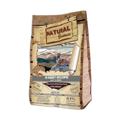 Natural Greatness Rabbit Recipe Light & Fit - суха храна със заешко за кучета от всички породи, склонни към напълняване