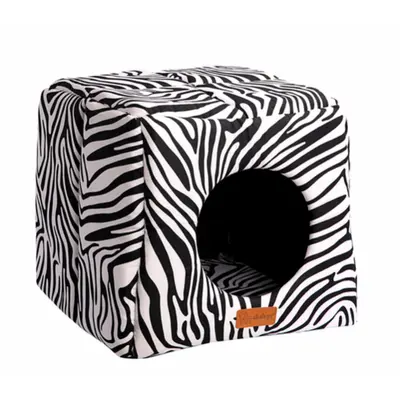 Dubex 3D KULUBE Medium Зебра  - Меко легло - 41 x 41 x 37 см