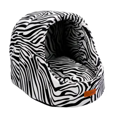 Dubex MINI CAVE Medium Зебра  - Меко легло - 50 x 47 x 43 см