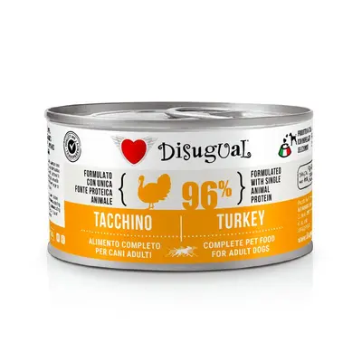 Disugual Turkey - пълноценна храна за кучета с един източник на животински протеин, с пуешко