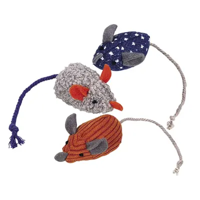 Nobby Plush mice with catnip - Плюшена мишка с котешка трева, 6 см  - 1 брой