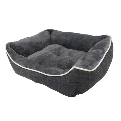 Nobby Comfort bed square Classic ARNO - меко микрофибърно легло за кучета, сиво, 73 x 59 x 18 см