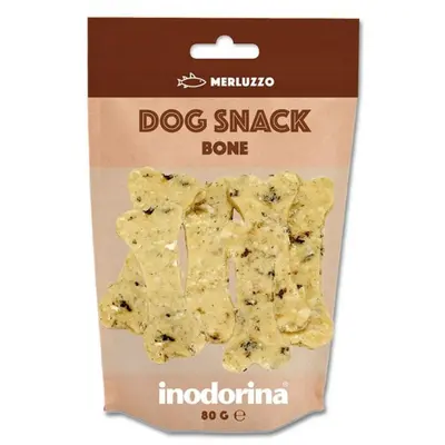 Inodorina Biscuit Bone - лакомство за куче - бисквитки кокалчета с вкус на риба треска - 80 гр.