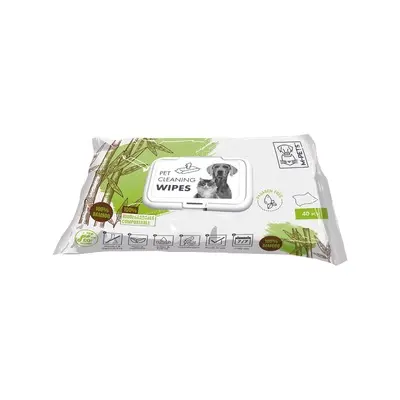 M-Pets Pet cleaning wipes 100% Bamboo - Мокри кърпички 100% бамбук - 40 бр.