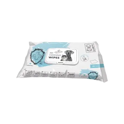 M-Pets Pet cleaning wipes Anti-Bacteria - Антибактериални мокри кърпички - 40 бр.