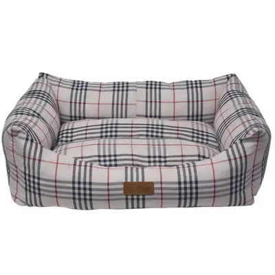 Dubex Danish bed Large - Меко легло, бежово райе, 78 x 60 x 22 см