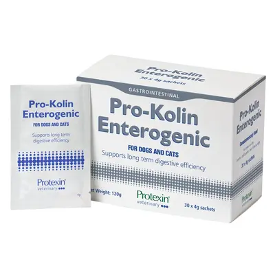 Protexin Pro-Kolin Enterogenic - Про- и пребиотици за дългосрочно поддържане на храносмилателната система при кучета и котки - 30 х 4 гр
