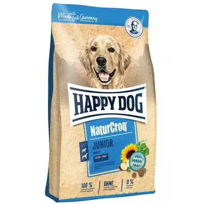 Happy Dog NaturCroq Junior - пълноценна храна за кучета от 7 до 12 месеца, подходяща за всички породи