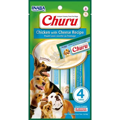 Inaba Churu Chicken with Cheese - Крем от пилешко и сирене 4 бр. в пакет